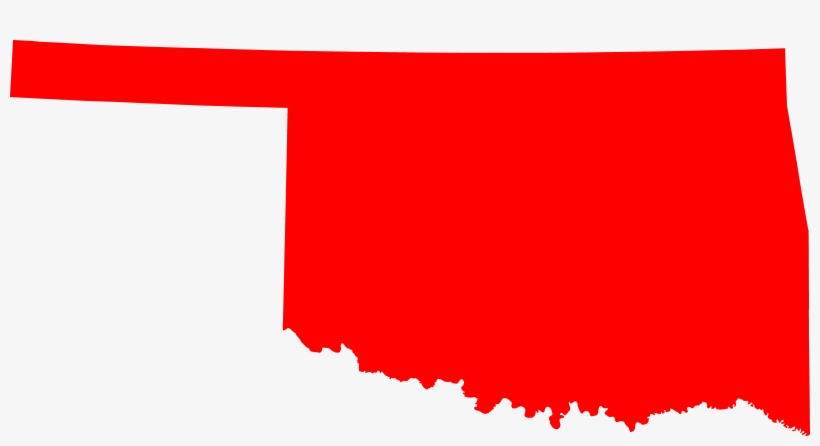 Map Of Oklahoma Highlighting Oklahoma County - State Of Oklahoma, transparent png download