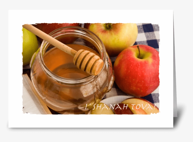 Rosh Hashanah Greeting Card - Apples Honey, transparent png download