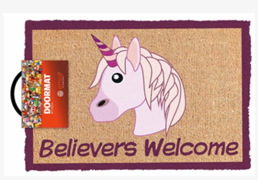 Emoji Believer Welcome Doormat, transparent png download