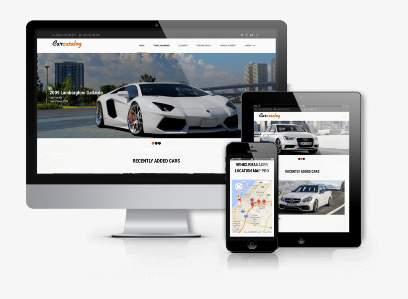 Automotive Website Template - Joomla, transparent png download