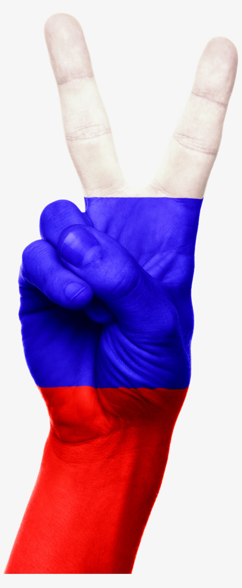 Russia Flag Hand Peace Victory 641553 - Russia With Love - Max Van Ray - Download, transparent png download