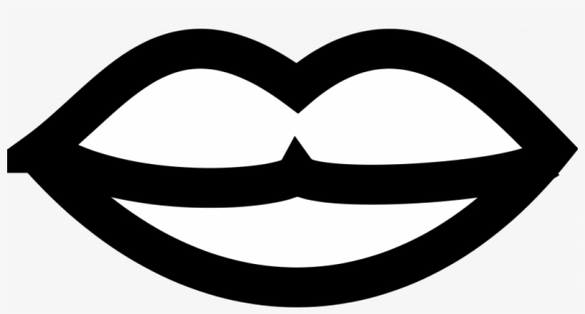 Lips Black And White Cartoon Lips Clipart Free Download - Lips Black And White, transparent png download