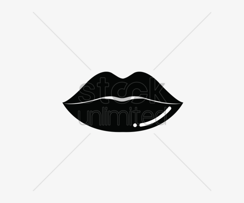 Black And White Lips Vector Png Clipart Clip Art - Black And White Lips Vector Png, transparent png download