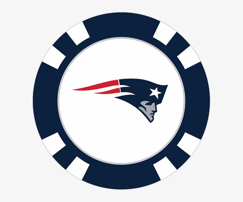 New England Patriots Poker Chip Ball Marker - Detroit Tigers Circle Logo, transparent png download