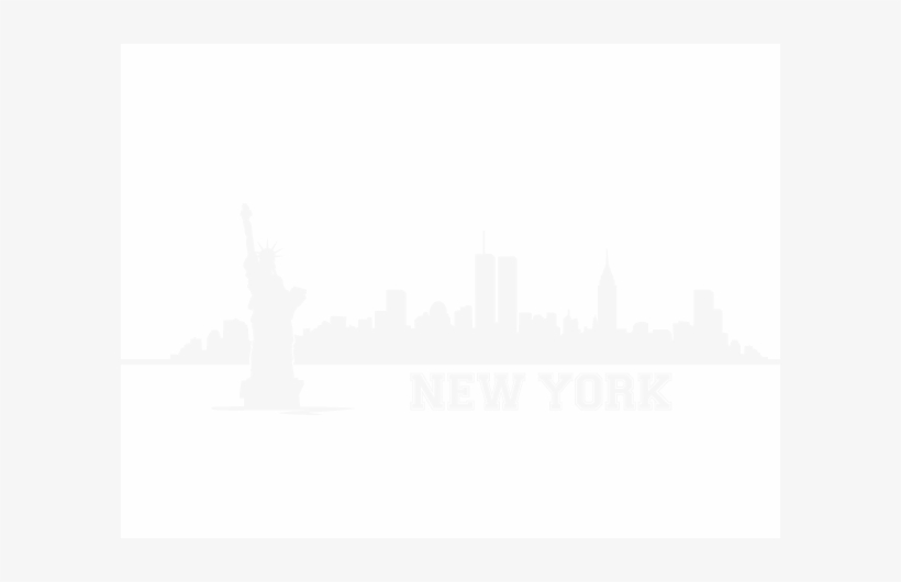 New York Skyline With Statue Of Liberty, transparent png download