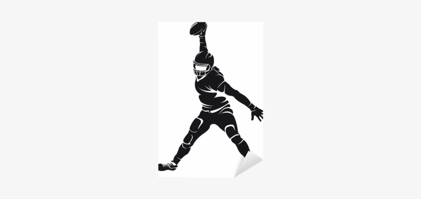 American Football Player, Silhouette Sticker • Pixers® - American Football Woman Silhouette, transparent png download
