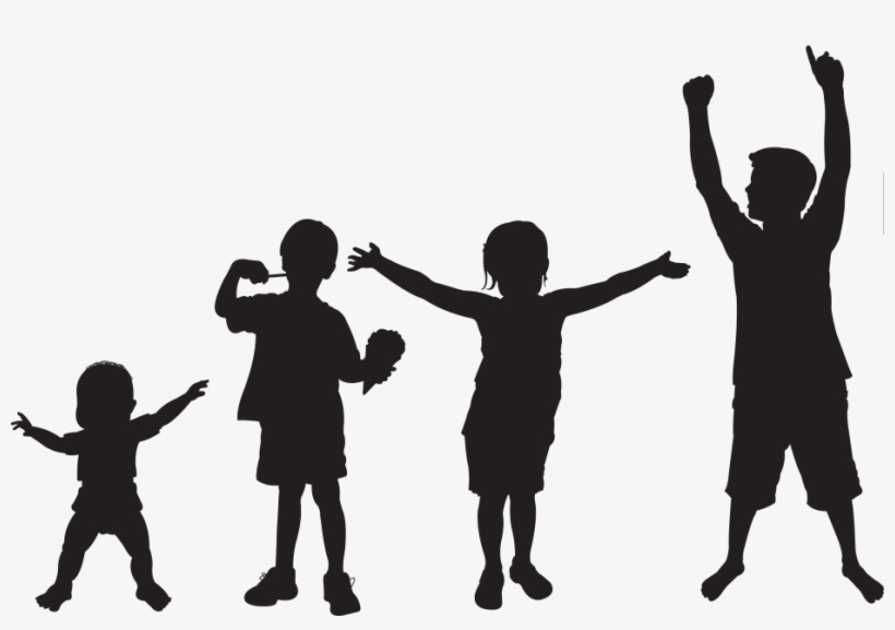 Black Children Png Black And White - Child Black And White Png, transparent png download