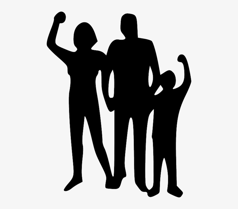 Black, Picnic, Happy, Kid, Silhouette, Mom, Child - Make My Family Proud, transparent png download