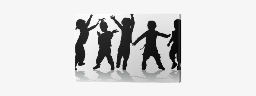 Canvas Print • Pixers® • We Live To Change - Kids Dance Vector, transparent png download