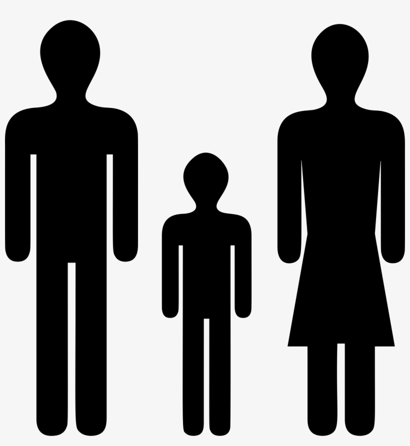 Image Mother Father Child Stick Figures Big Image - Human Clipart, transparent png download