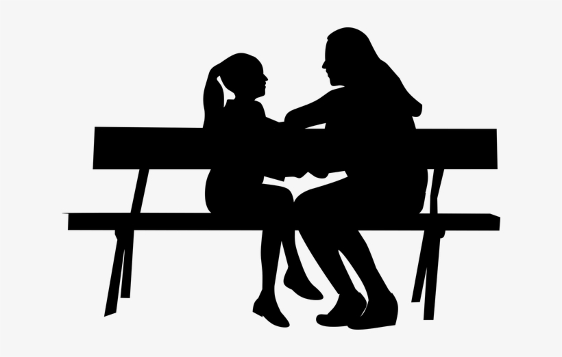 Mãe E Filha Silhueta, transparent png download
