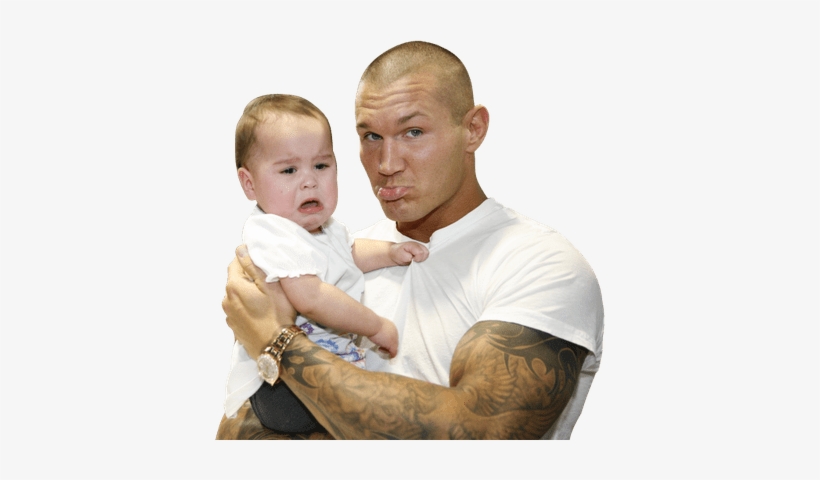 Randy Orton Taking Break From Wwe, Pictures Of New - Randy Orton Holding A Baby, transparent png download
