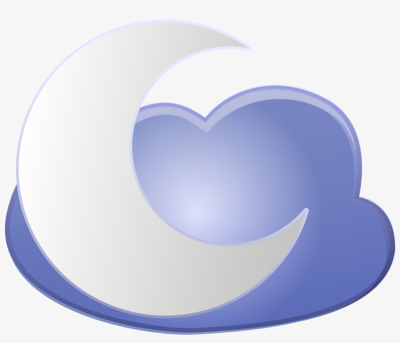 Cloud And Moon Weather Icon Png Clip Art PNG Image | Transparent PNG ...