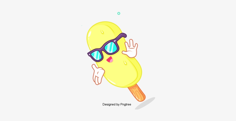 Cartoon Hand-painted Cute Ice Cream, Sweet Cone, Desserts, - Ice Cream Cone, transparent png download
