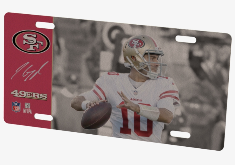 San Francisco 49ers Jimmy Garoppolo Metal Photo - San Francisco 49ers, transparent png download