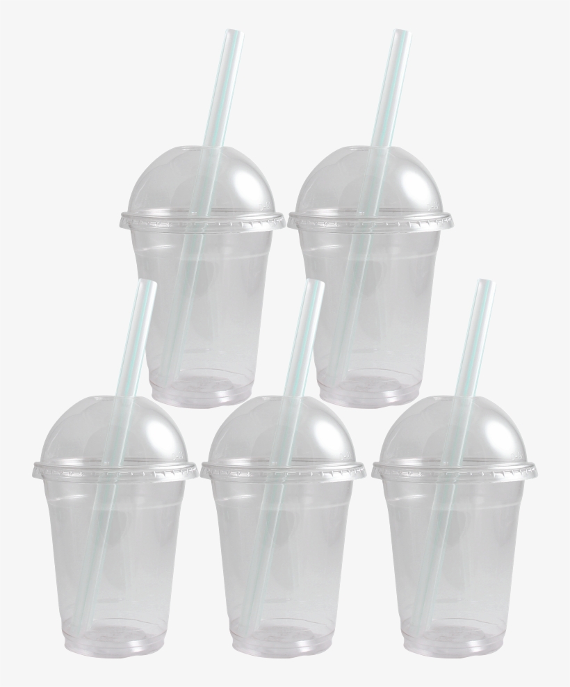 Jumbo Bubble Tea Kit Mocha, Milk Tea, Spiced Chai Tea - Plastic Cups And Straws, transparent png download