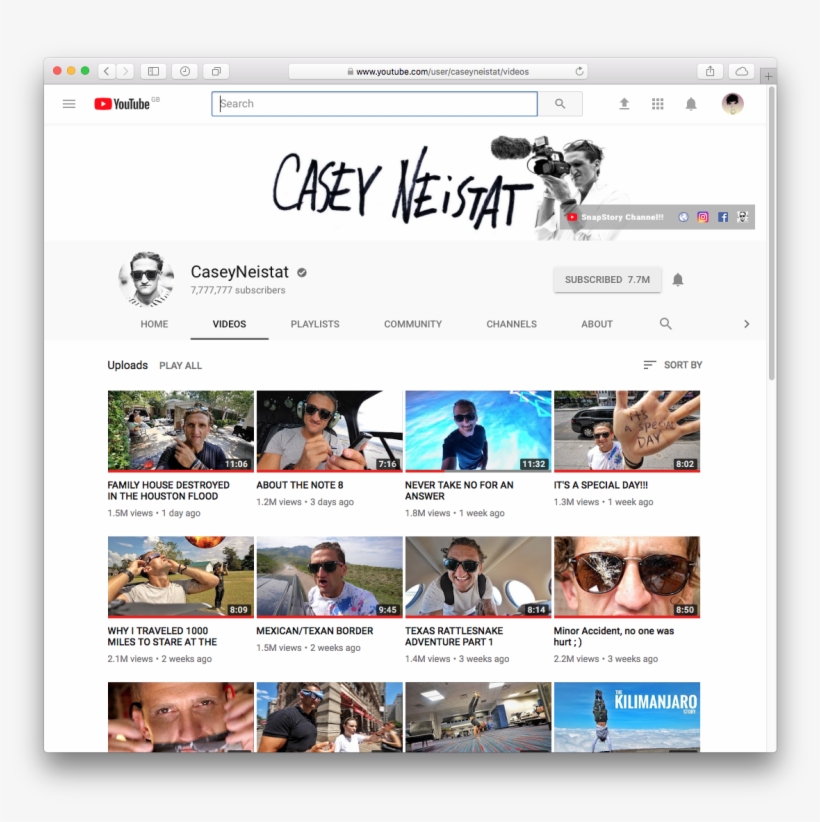 Casey Just Reached 7,777,777 Subscribers - Casey Neistat Round Ornament, transparent png download