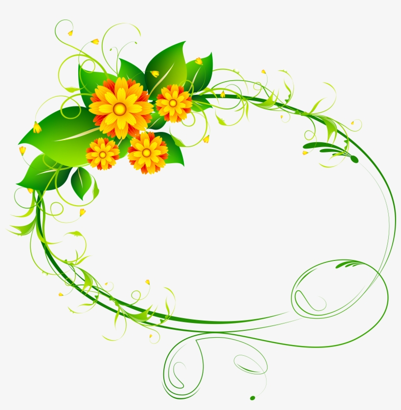 Flower Tree, Flower Prints, Art Images, Clip Art, Moldings, - Oval Flower Frame Png, transparent png download