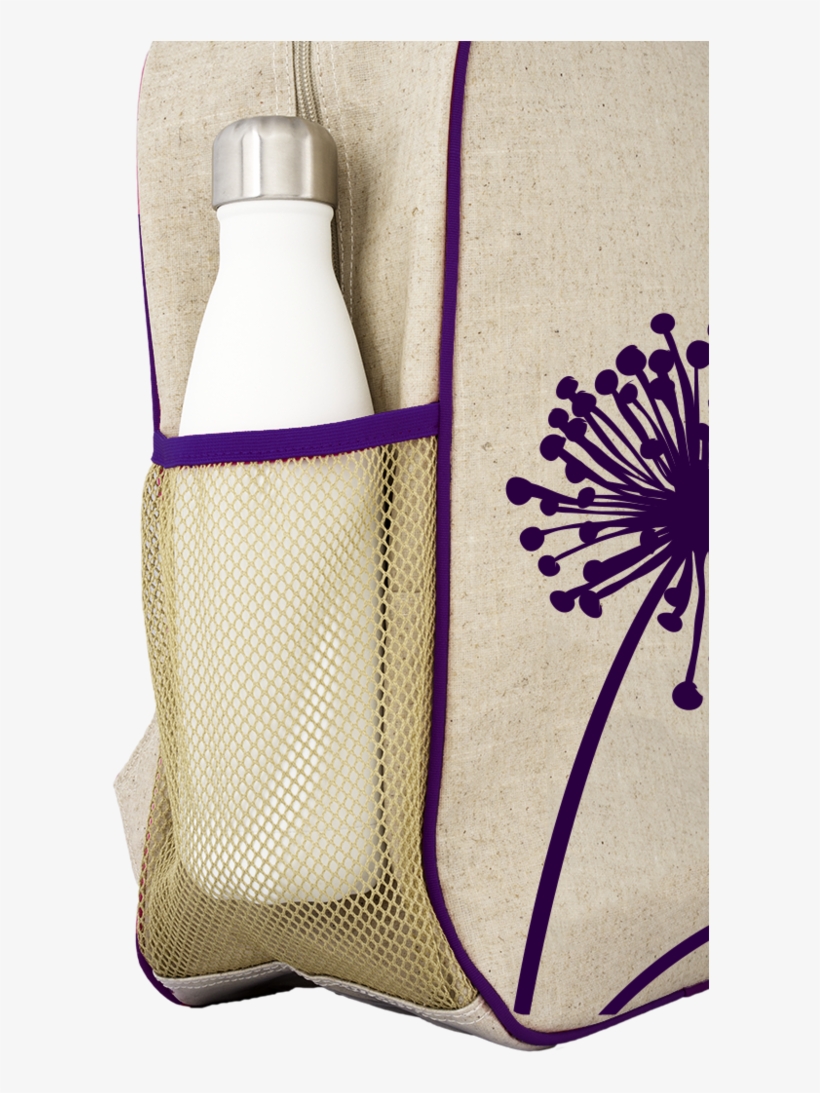 Purple Dandelion Grade School Backpack - Soyoung Grade School Backpack - Raw Linen, transparent png download