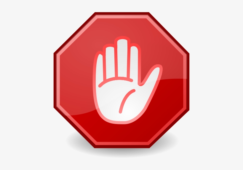 Ninja Chicken Icon - Stop Sign With X, transparent png download