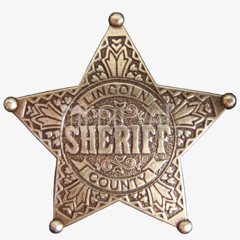 Lincoln County Sheriff Badge - Cowboy Sheriff Badge Png, transparent png download