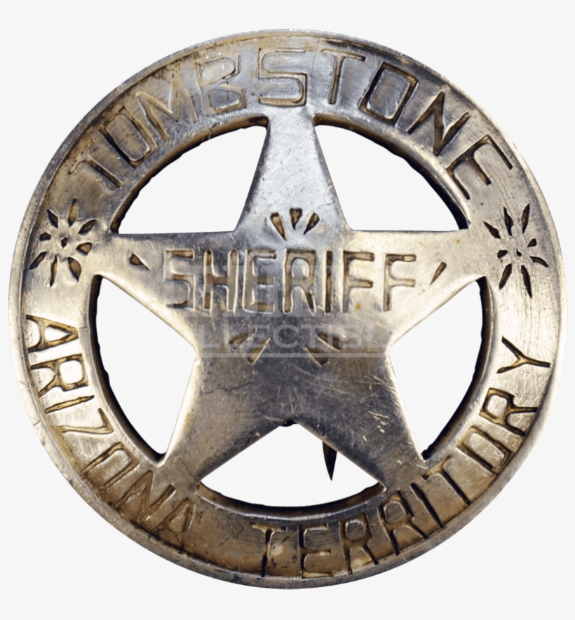 Tombstone Sheriff Badge - Sheriff Badge, transparent png download