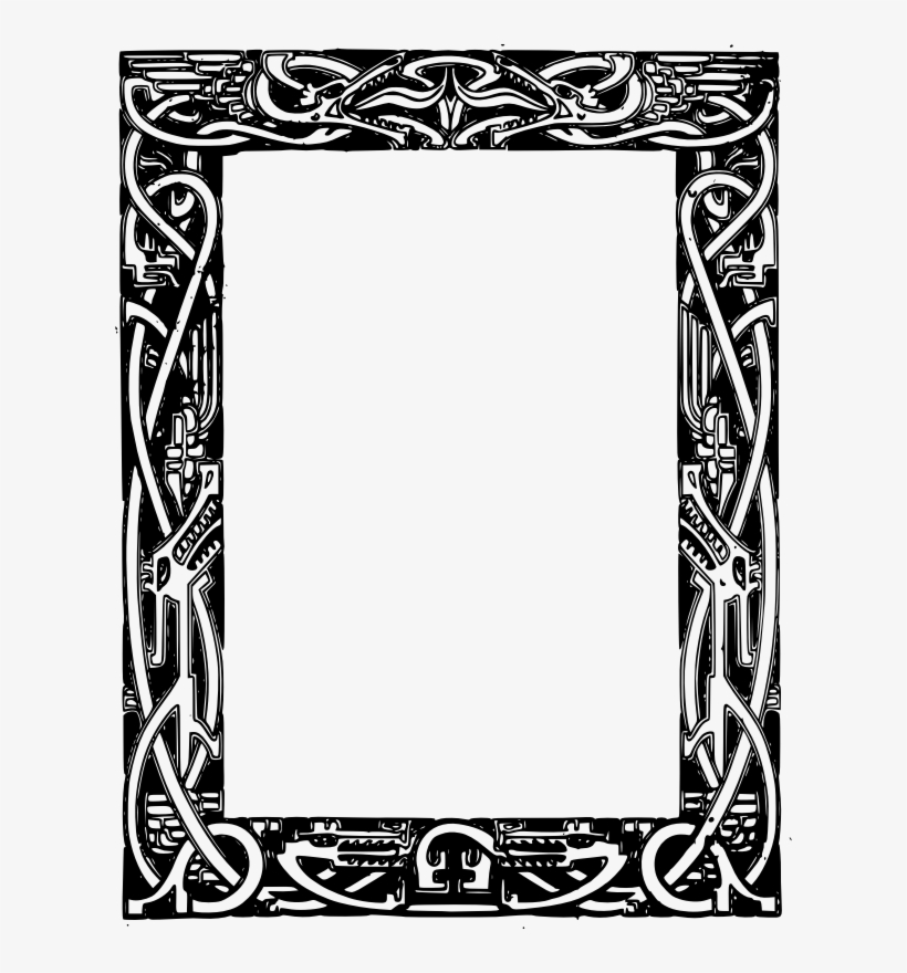 Wonderful Celtic Dragons Frame By J4p4n - Celtic Border Free, transparent png download