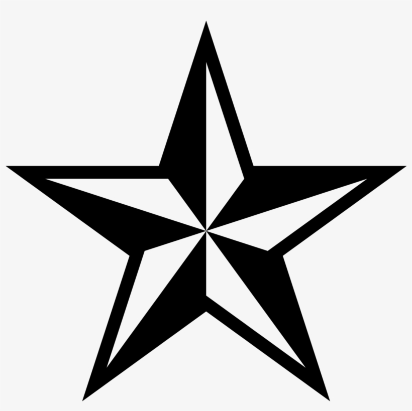 Flag City Honor Flight - Star Black And White Vector, transparent png download