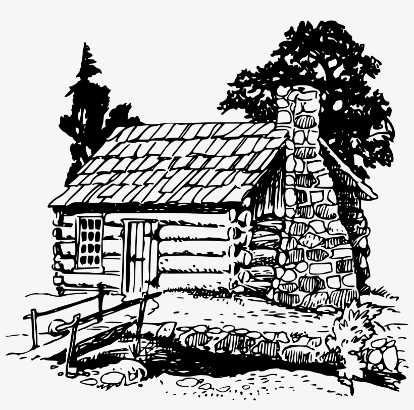 Cabin Drawing At Getdrawings Walden Paperback Author Henry