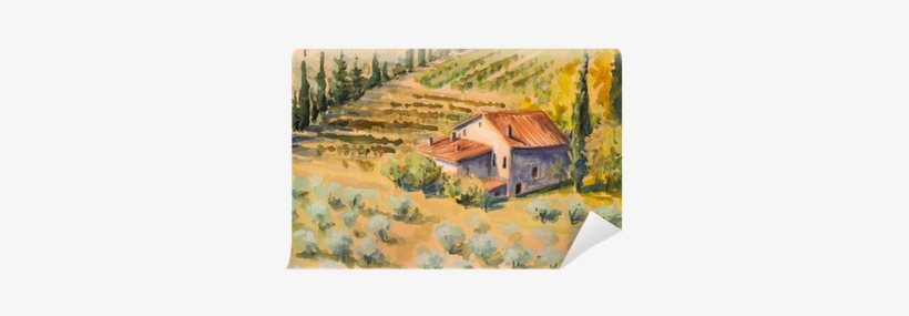 Wall Mural • Pixers® • We Live To Change - Oliver Gal 'vineyard' Print On Canvas Size: 24" H X, transparent png download