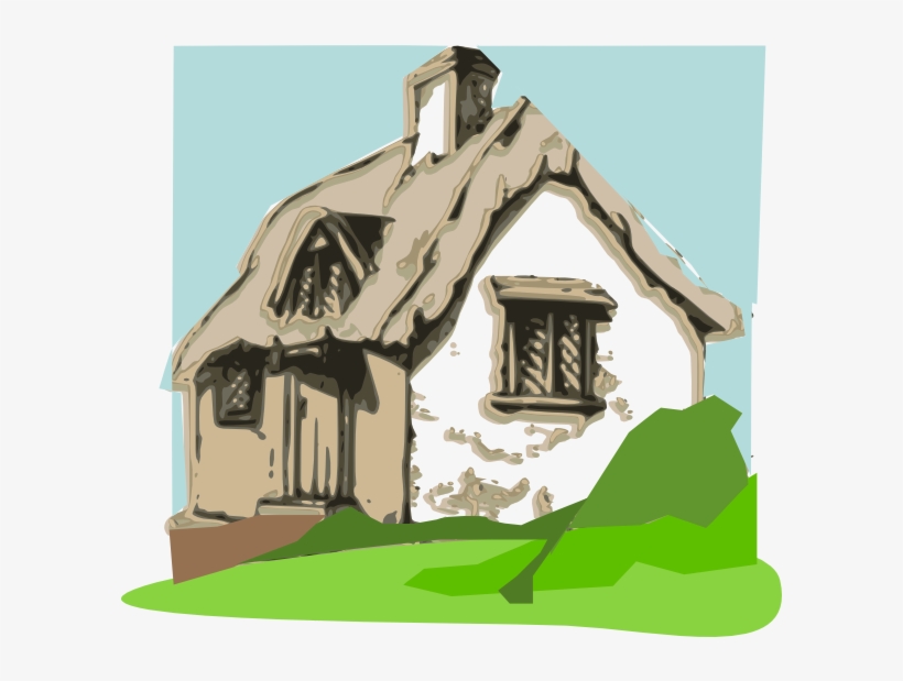 Cottage Clip Art At Clker - White Cottage Clipart, transparent png download