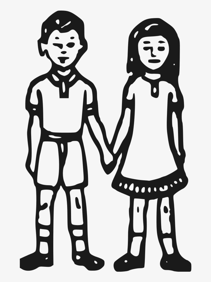 Indian Election Symbol Boy And Girl - Boy And Girl Svg, transparent png download