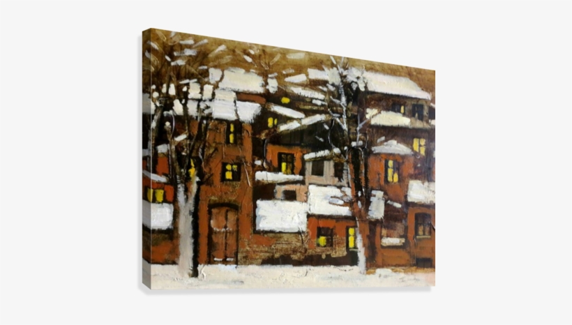 Old Town 4 Canvas Print - Canvas Print, transparent png download