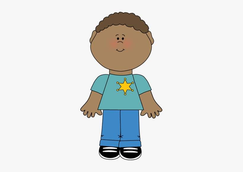Boy Wearing Sheriff Badge - Classroom Job Clipart, transparent png download
