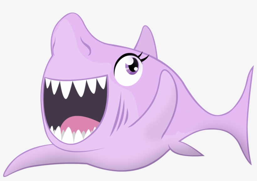 Zvn, Open Mouth, Safe, Shark, Sharkified, Simple Background, - Cartoon Shark Transparent Background, transparent png download