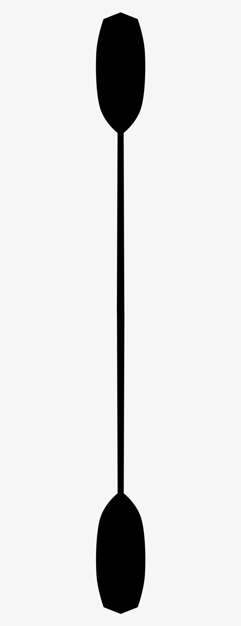 Kayak Paddle Clip Art - Pladdle Silhouette, transparent png download
