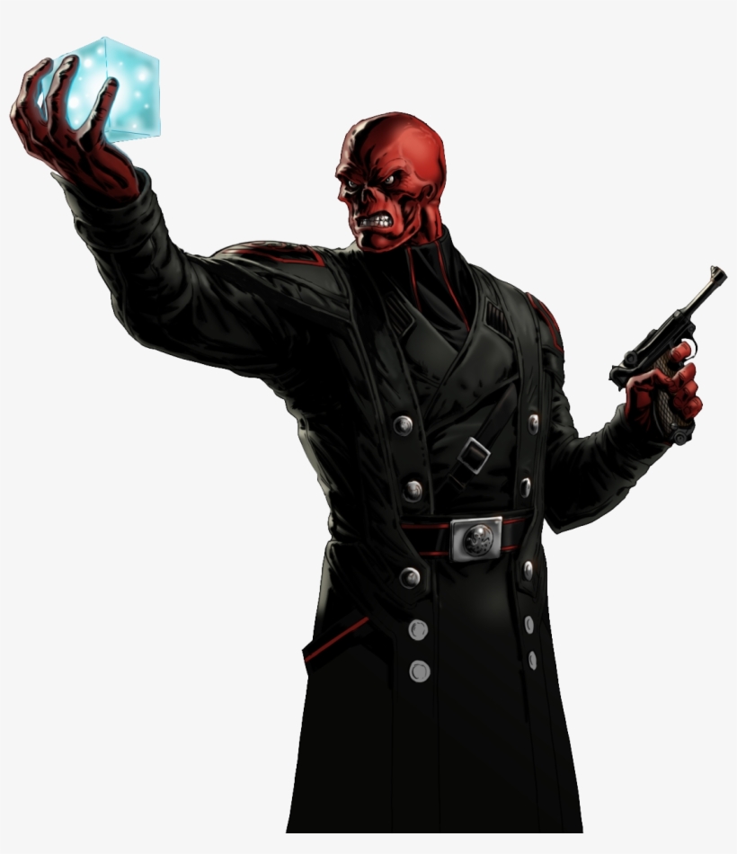 Red Skull Portrait Art - Marvel Red Skull, transparent png download