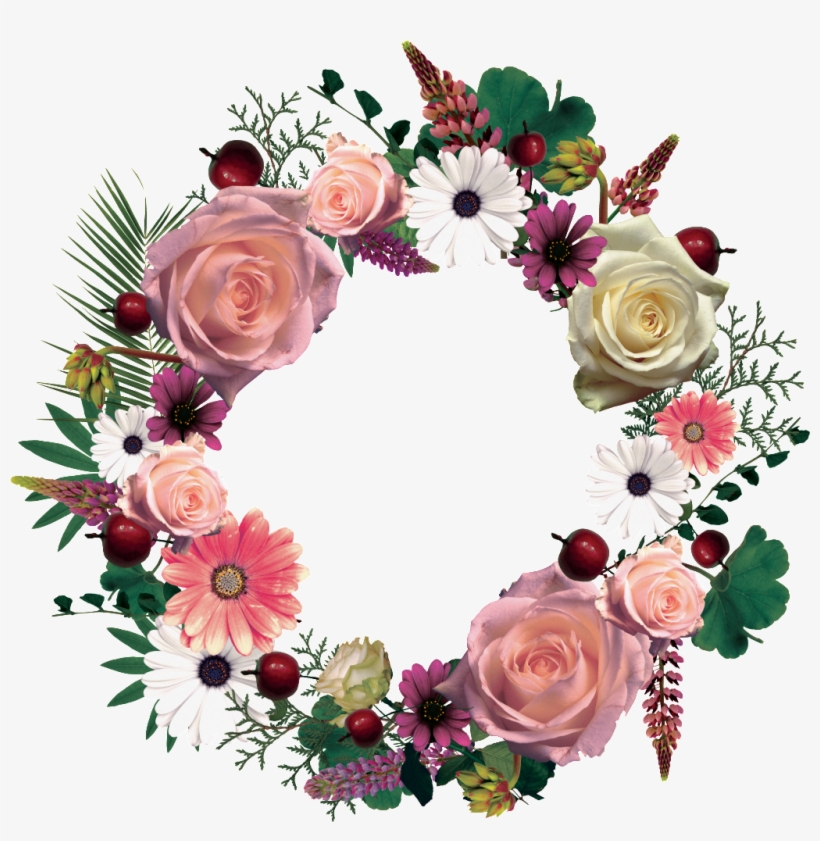 This Graphics Is Hand Painted Flower Garland Png Transparent - Венок Из Цветов Картинки, transparent png download