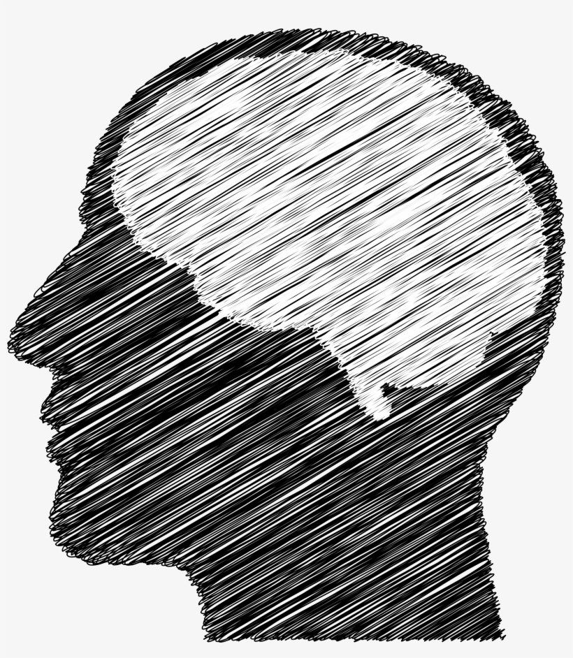 Big Image - Man With Brain Art, transparent png download