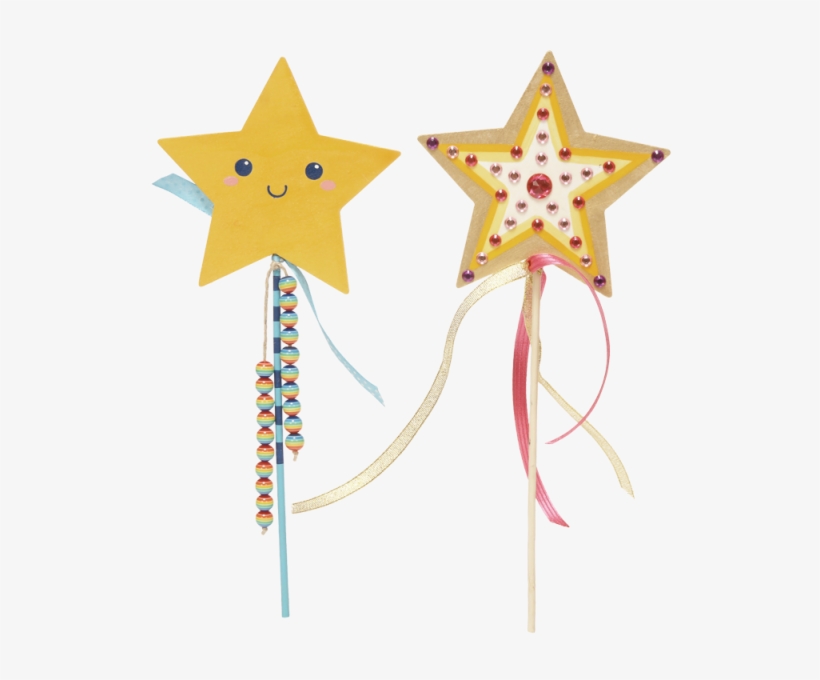 Diy Fairy Wand "stars\ - Elfenstab,länge 30cm,stern 12x12 Cm Sperrholz 4mm, transparent png download
