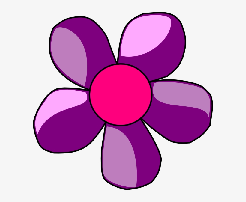 Daisy Clipart Purple Pink Flower - Flower Clipart, transparent png download