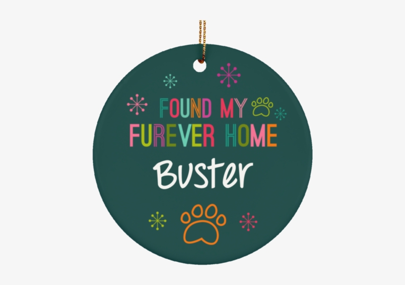 Multicolor Furever Home Customizable Ceramic Circle - Ceramic, transparent png download