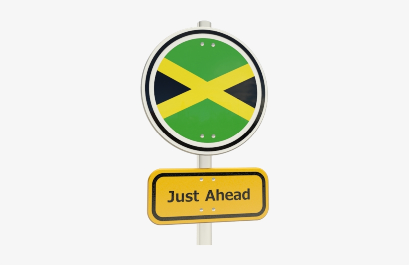Illustration Of Flag Of Jamaica - Traffic Sign, transparent png download