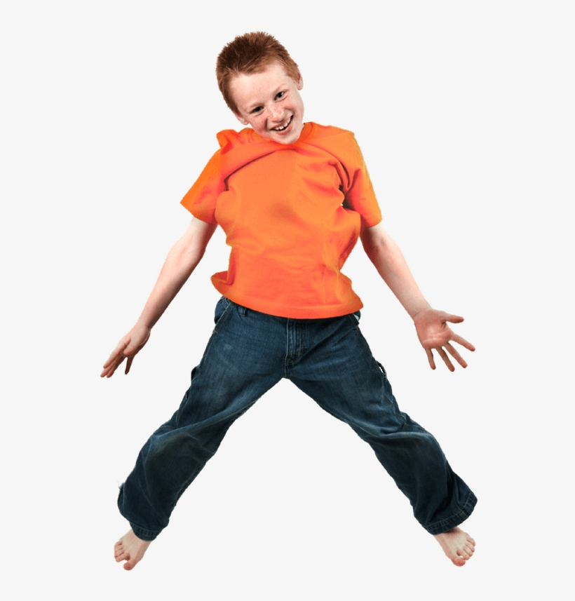 Kid Jumping Png Picture Transparent Library - Kid In Jeans Transparent, transparent png download