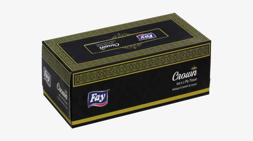 Fay Crown Tissue Box 150x2ply - Box, transparent png download