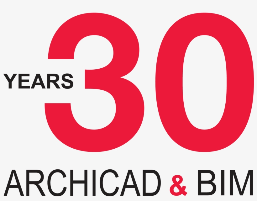 Archicad 30 Years Anniversary Logo For Use On Light - Archicad 30 Years, transparent png download