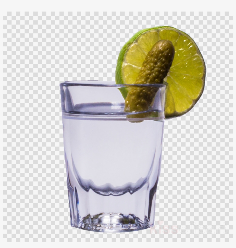 Download Vodka Pickle Shots Clipart Cocktail Garnish - Vodka Tonic, transparent png download
