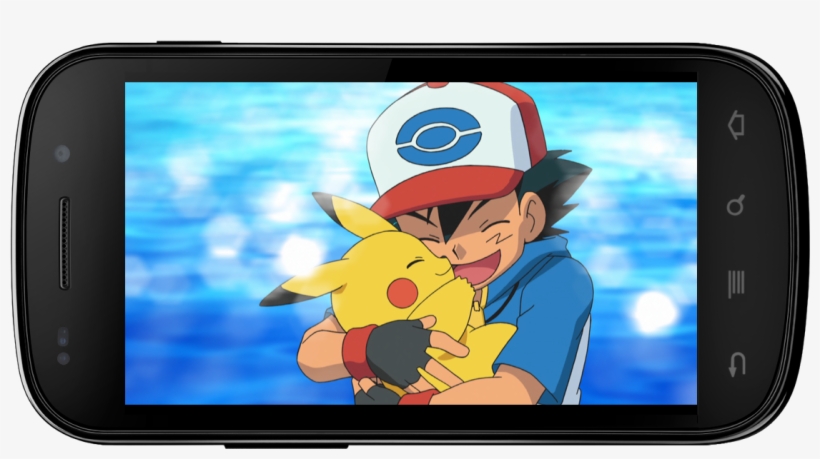 Official Free Pokémon Tv App Launches Today - Ash And Pikachu Black And White, transparent png download