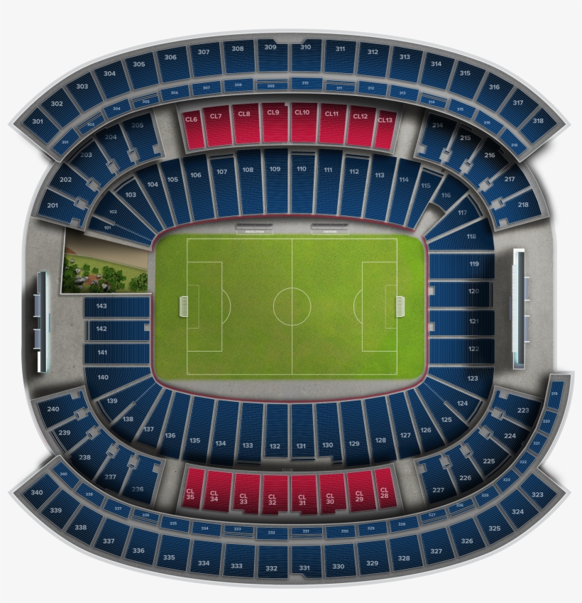Montreal Impact At New England Revolution At Gillette - Gillette Stadium Ticket Office, transparent png download