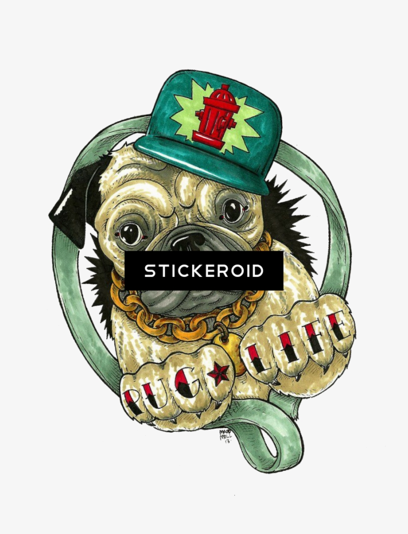 Pug Life Pic Thug - Pug, transparent png download